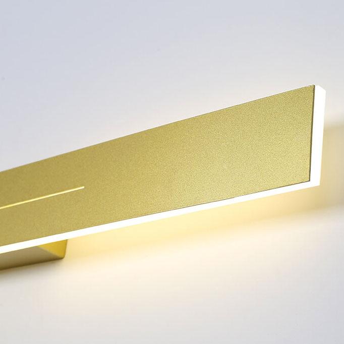 Minimalistic, elongated, bar-shaped LED wall lamp made of acrylic with 1 light by Taavita