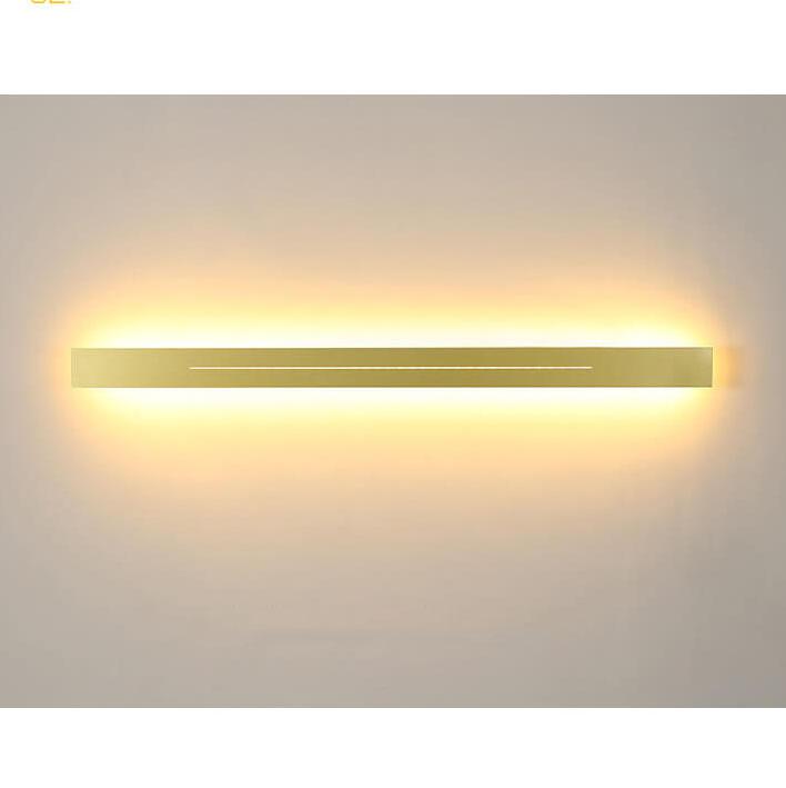 Minimalistic, elongated, bar-shaped LED wall lamp made of acrylic with 1 light by Taavita