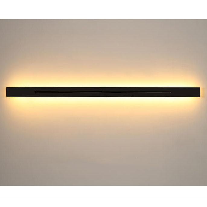 Minimalistic, elongated, bar-shaped LED wall lamp made of acrylic with 1 light by Taavita