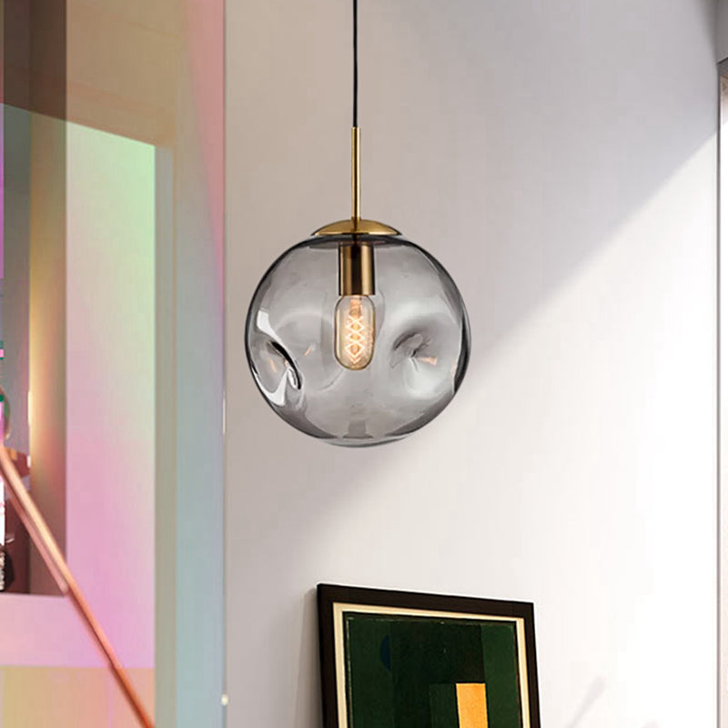 Modern Style 1 - Pendant Light with Concave Glass Shade Taavita Hanging Light for Restaurant