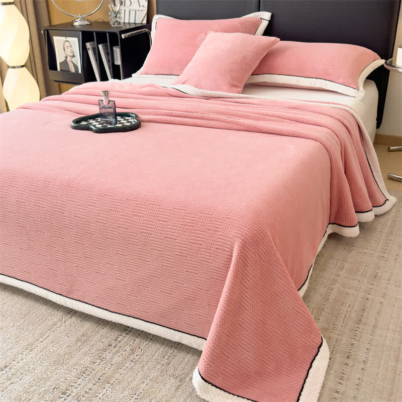 Taavita Fluffy Reversible Fleece Warm Blanket