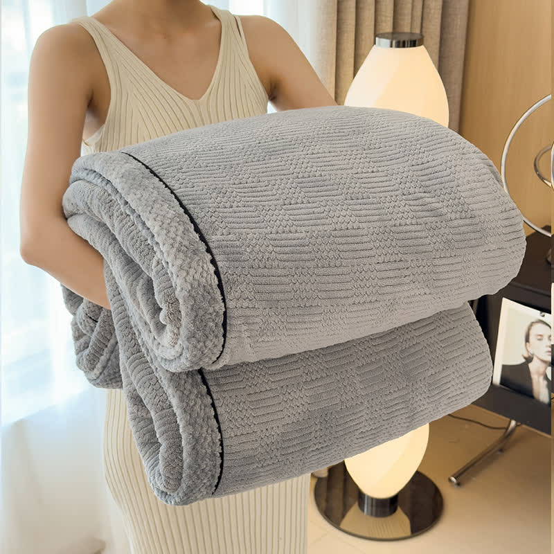 Taavita Fluffy Reversible Fleece Warm Blanket