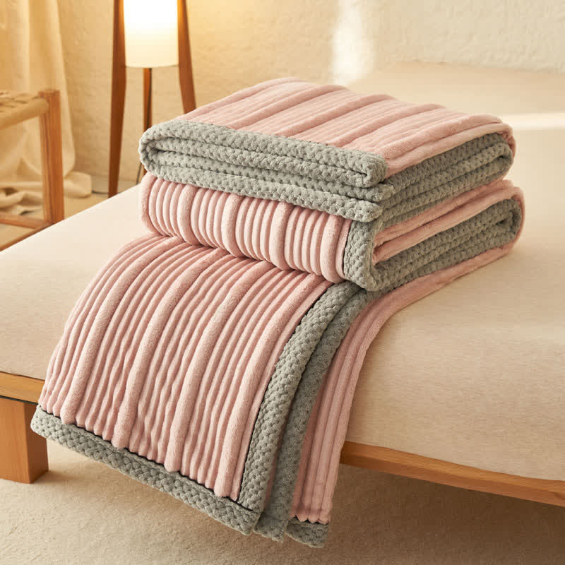 Taavita Soft Fleece Blanket in Solid Color - Cozy Warm for Ultimate Comfort