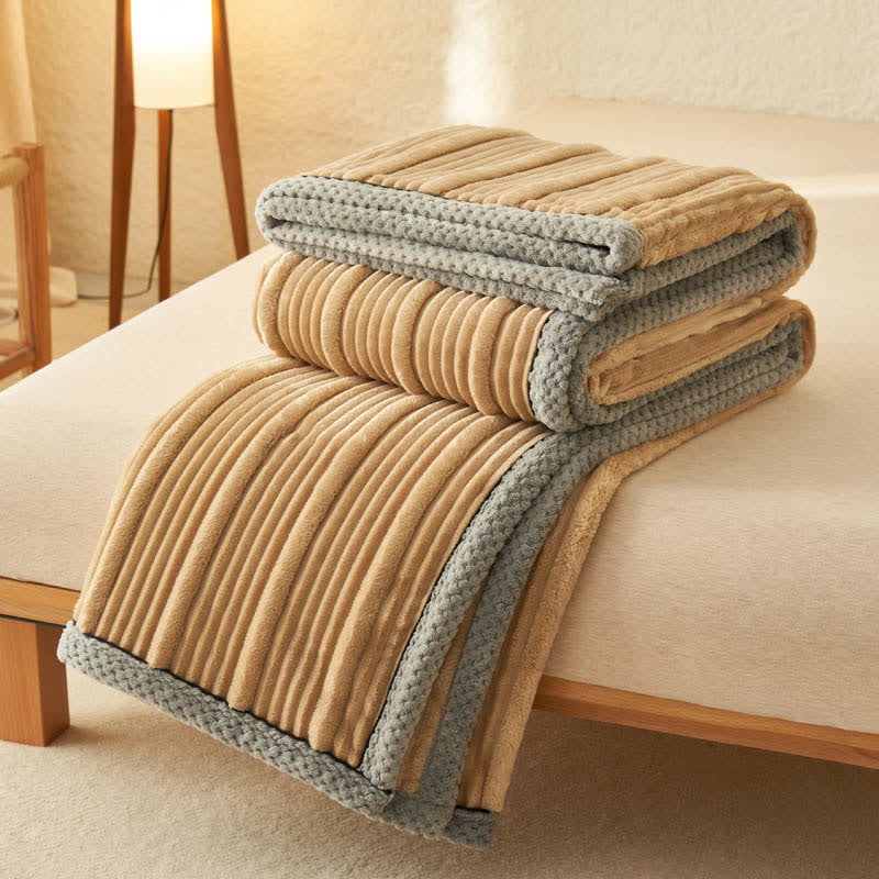 Taavita Soft Fleece Blanket in Solid Color - Cozy Warm for Ultimate Comfort