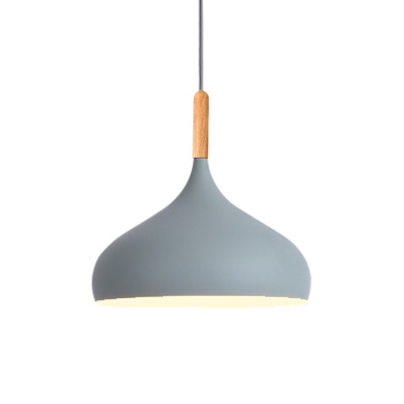 Teardrop Pendant Lighting in Nordic Metal - Black/White/Gold Hanging Light (9.5"/12.5"/14")