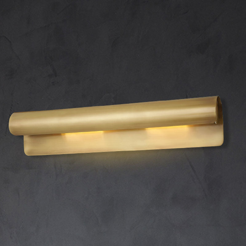 Luxurious Scrolled Wall Sconce Lamp 1 Light 10"/19.5" Wide Metal Wall Mounted Light Fixture in Gold Clearhalo 'Wall Lamps & Sconces' 'Wall Lights' Lighting' 1787456