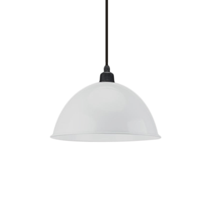 Taavita Schwarz/Grau - Suspension Lamp Dome Shade 1 Bulb Pendant Light for Dining Room in Industrial Style, 12"/14" W