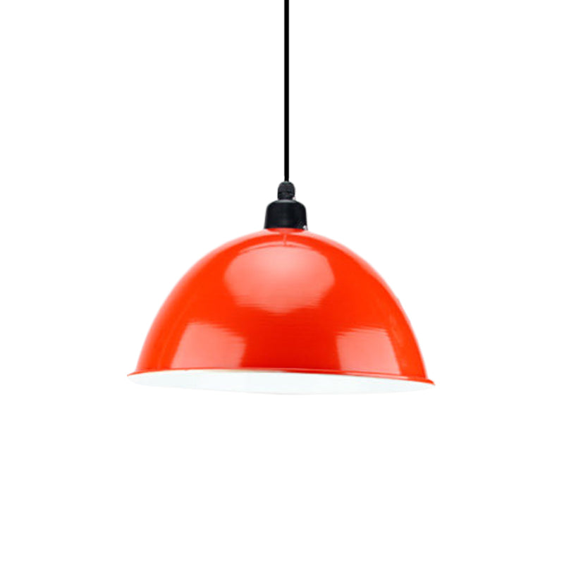 Taavita Schwarz/Grau - Suspension Lamp Dome Shade 1 Bulb Pendant Light for Dining Room in Industrial Style, 12"/14" W