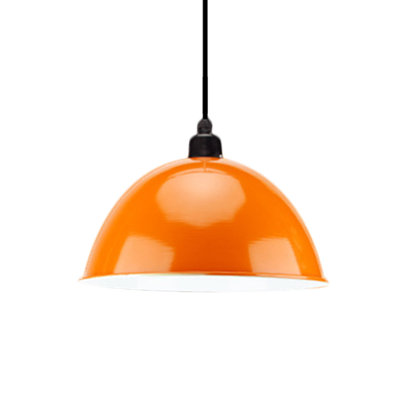 Taavita Schwarz/Grau - Suspension Lamp Dome Shade 1 Bulb Pendant Light for Dining Room in Industrial Style, 12"/14" W