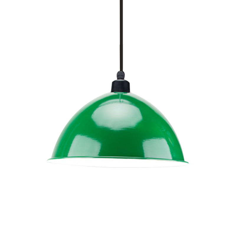 Taavita Schwarz/Grau - Suspension Lamp Dome Shade 1 Bulb Pendant Light for Dining Room in Industrial Style, 12"/14" W