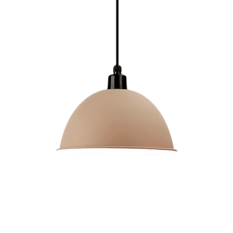 Taavita Schwarz/Grau - Suspension Lamp Dome Shade 1 Bulb Pendant Light for Dining Room in Industrial Style, 12"/14" W