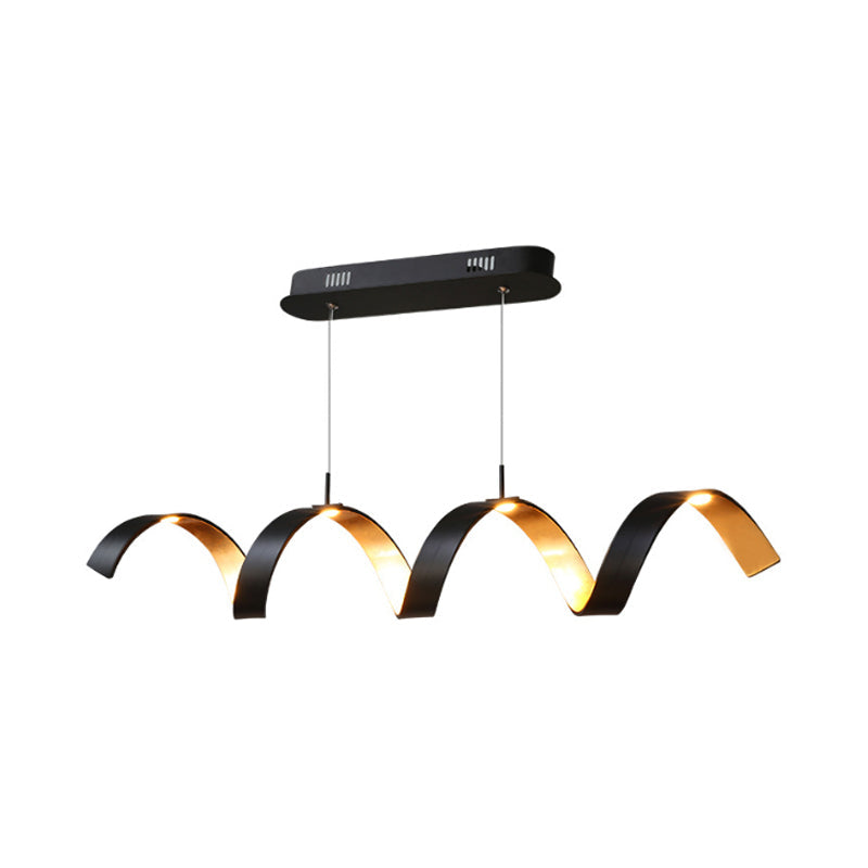 Taavita - Twisted Ceiling Lamp Simplicity - A Lightweight Acrylic Chandelier - Pendant Over Table