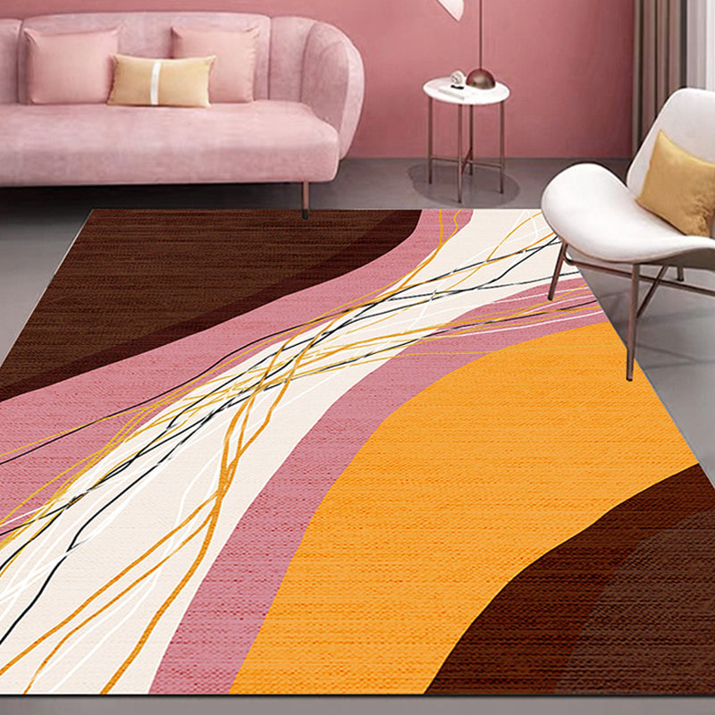 Novelty Style Colorful Area Rug with Color Block Design Pet Friendly Polyester Rugs for Room Clearhalo 'Area Rug' 'Rug' 1932714