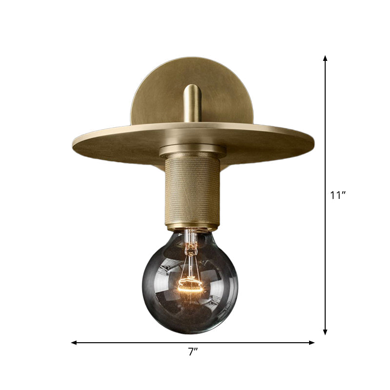 Taavita Armed Wall Light Lightweight Postmodern Metal/Clear Glass Wall Lamp with/without Plate/Ball/Cone Shade