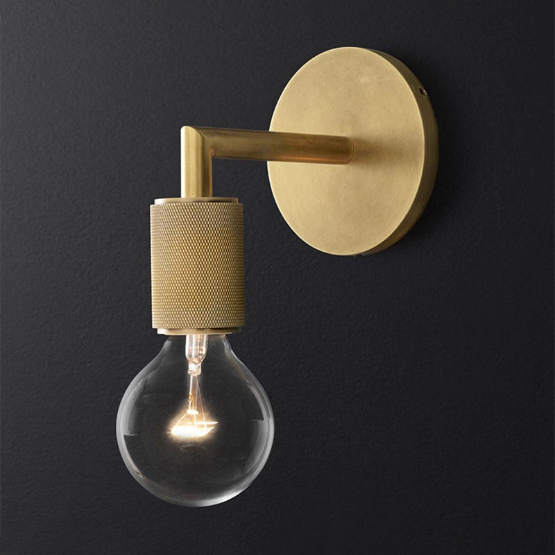 Taavita Armed Wall Light Lightweight Postmodern Metal/Clear Glass Wall Lamp with/without Plate/Ball/Cone Shade