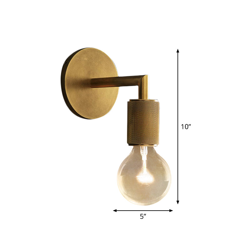 Taavita Armed Wall Light Lightweight Postmodern Metal/Clear Glass Wall Lamp with/without Plate/Ball/Cone Shade