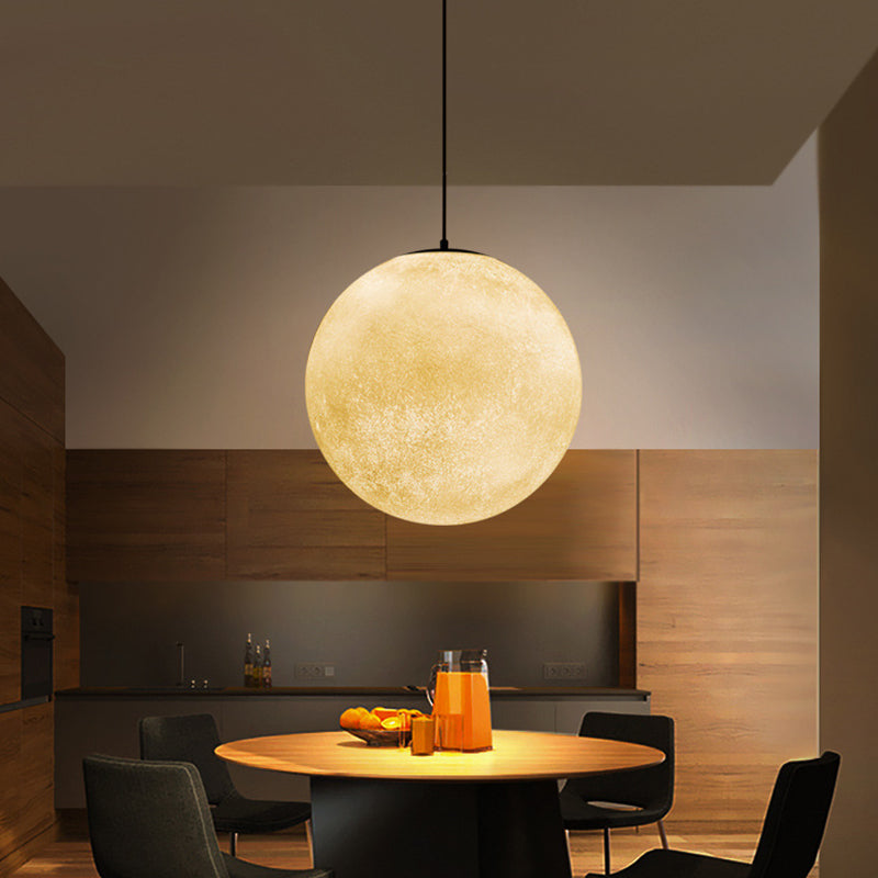 Taavita Supermoon Pendant Modern 1-Light Ceiling Hanging Lamp Romantic Light 10"/12"/16" Wide