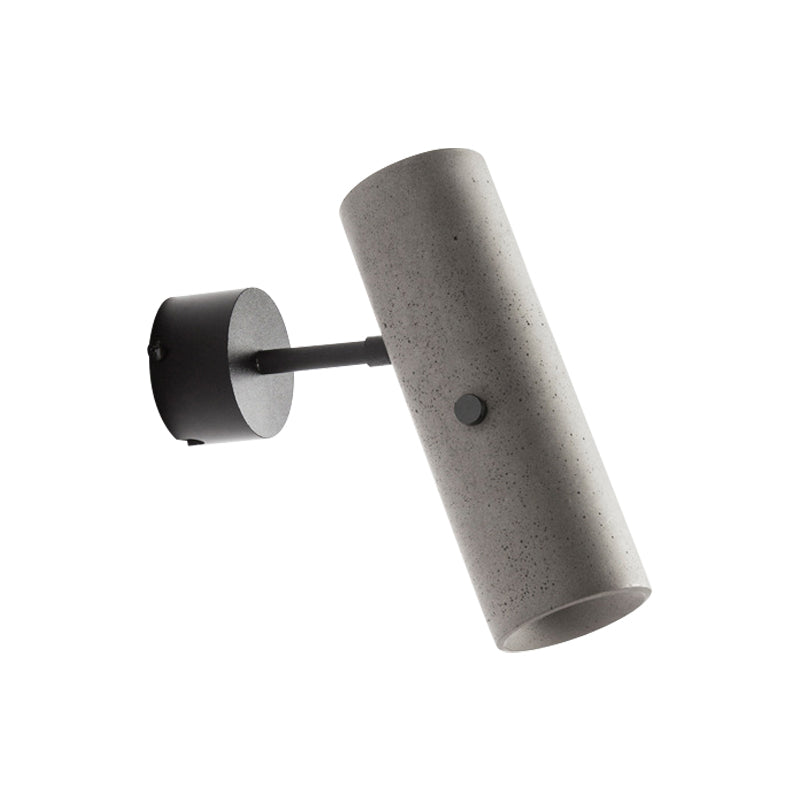 Minimalist LED Wall Lamp in Gray with Swivel Joint – Taavita Wall Light made of Cement