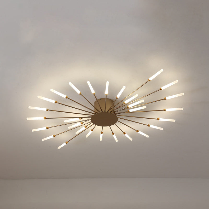 Contemporary Taavita Burst Ceiling Light 18.12.28 Lights Acrylic - LED - LED Semi Bush Mounded Lamp for Bedroom