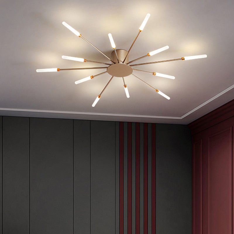 Contemporary Taavita Burst Ceiling Light 18.12.28 Lights Acrylic - LED - LED Semi Bush Mounded Lamp for Bedroom