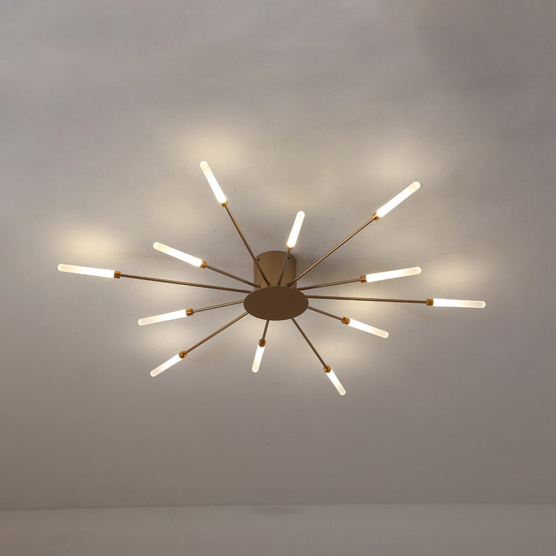 Contemporary Taavita Burst Ceiling Light 18.12.28 Lights Acrylic - LED - LED Semi Bush Mounded Lamp for Bedroom