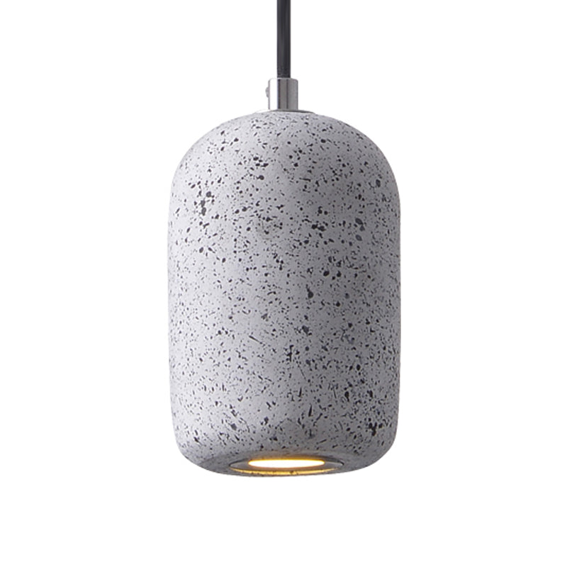 Taavita Dining Room Pendant Ceiling Lamp Black/Gray/White LED - Ceiling Hanging Light in Warm/White Light with Industrial Style and Cement Material, Including Bulb.