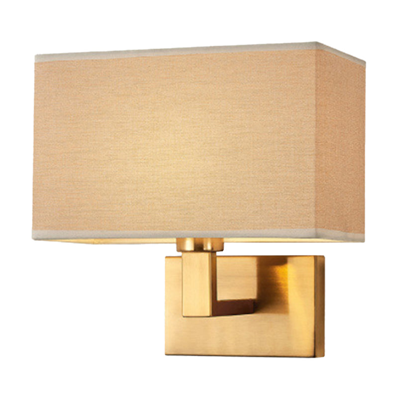 Taavita Quadrant Lamp 1-Light Night Reading Wall Light in White/Beige/Brown with Black/Gold Arm - Lamp Material for Modern Interiors