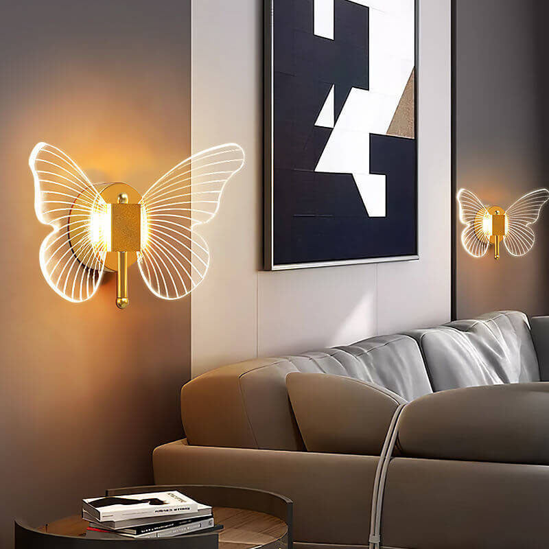 Taavita Creative Butterfly Acrylic LED Wall Light Lamp