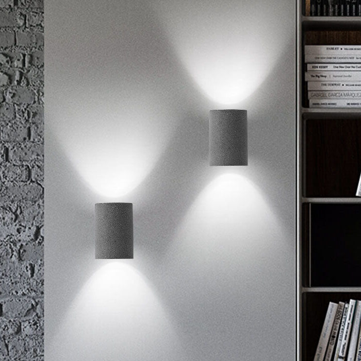 Taavita Cement Cylinder 1-Light Wall Lamp