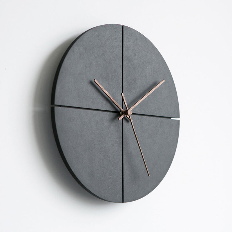 Taavita Concrete Wall Clock Series: Eco-Friendly MDF & Walnut Hands