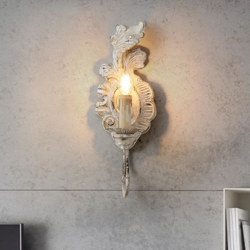 Taavita Vintage Resin Candelabra 1-Light Wall Lamp