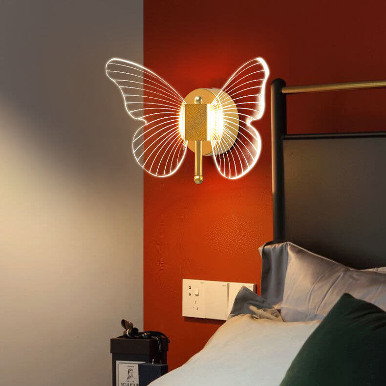 Taavita Creative Butterfly Acrylic LED Wall Light Lamp