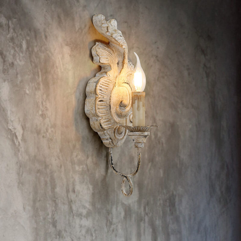 Taavita Vintage Resin Candelabra 1-Light Wall Lamp