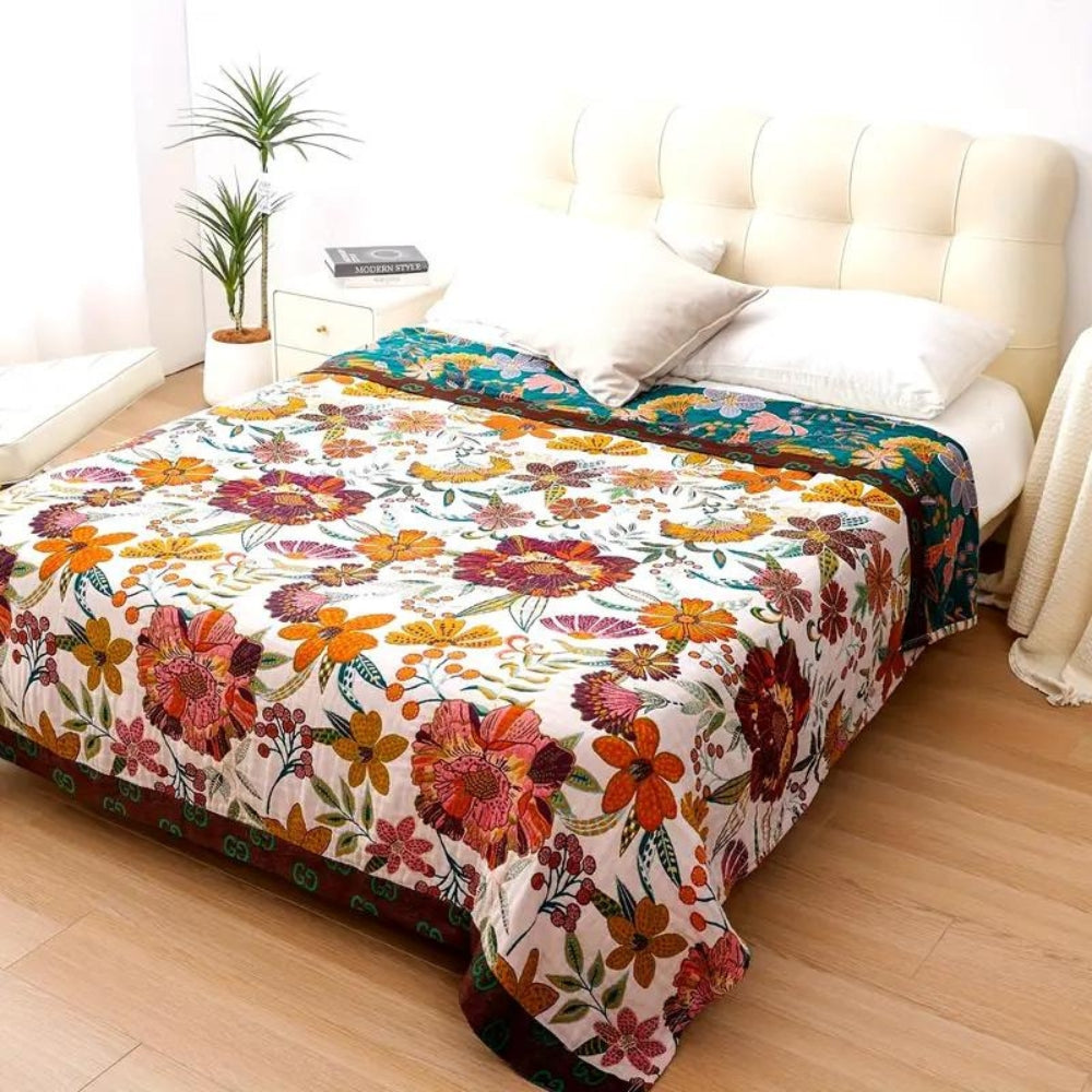 Taavita Floral Charm Blanket Throw