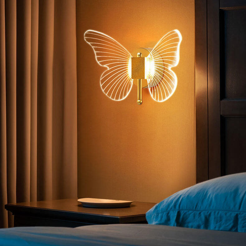 Taavita Creative Butterfly Acrylic LED Wall Light Lamp