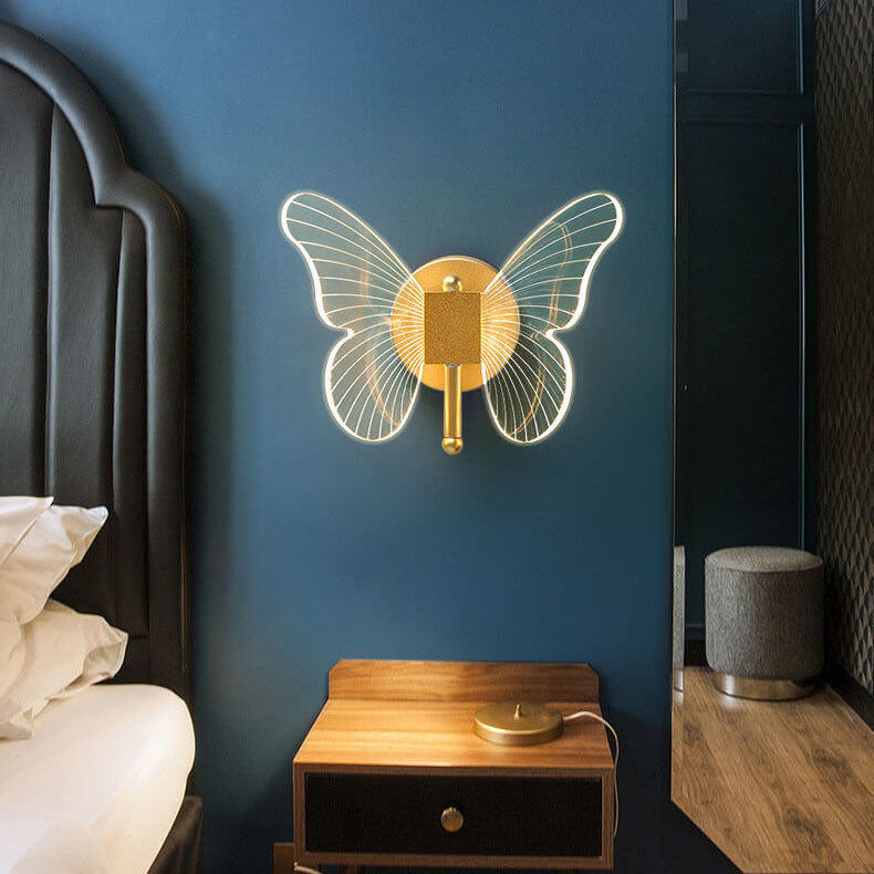 Taavita Creative Butterfly Acrylic LED Wall Light Lamp