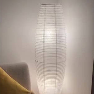 Taavita Minimalistic 2-Light Floor Lamp Made of Rice Paper