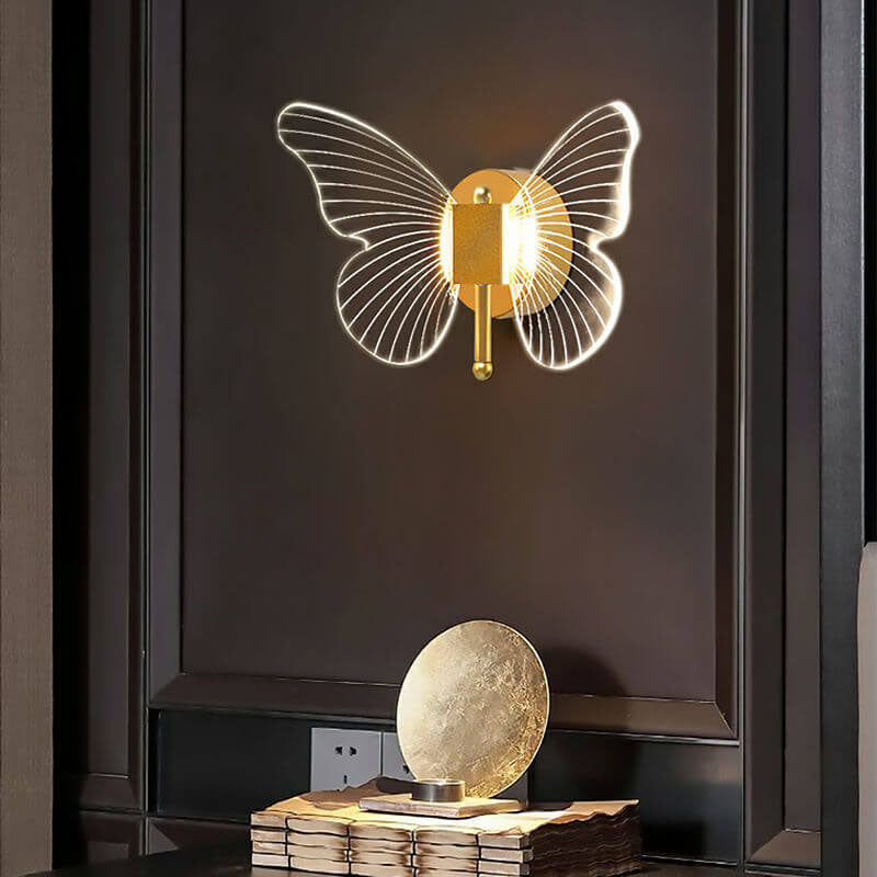 Taavita Creative Butterfly Acrylic LED Wall Light Lamp