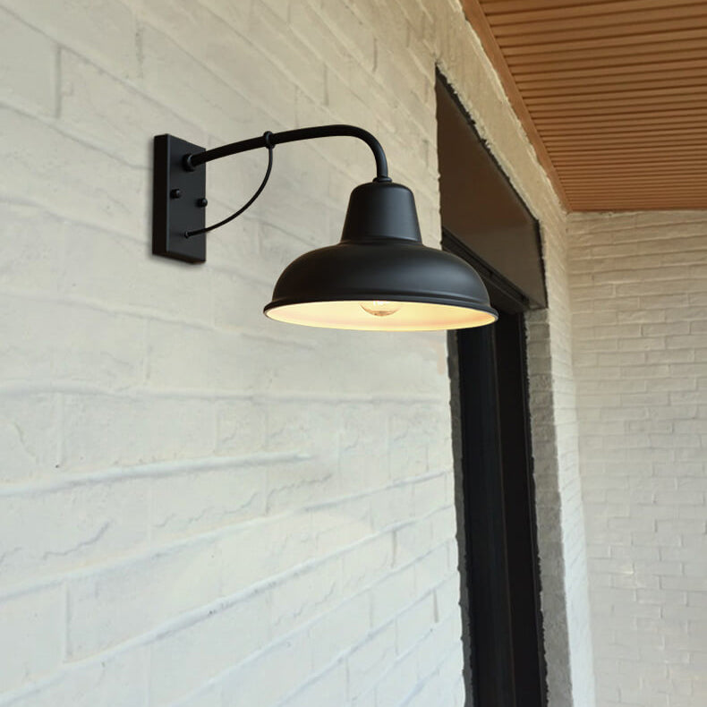 Taavita Vintage Iron Barn Waterproof 1-Light Wall Lamp for Outdoor Use