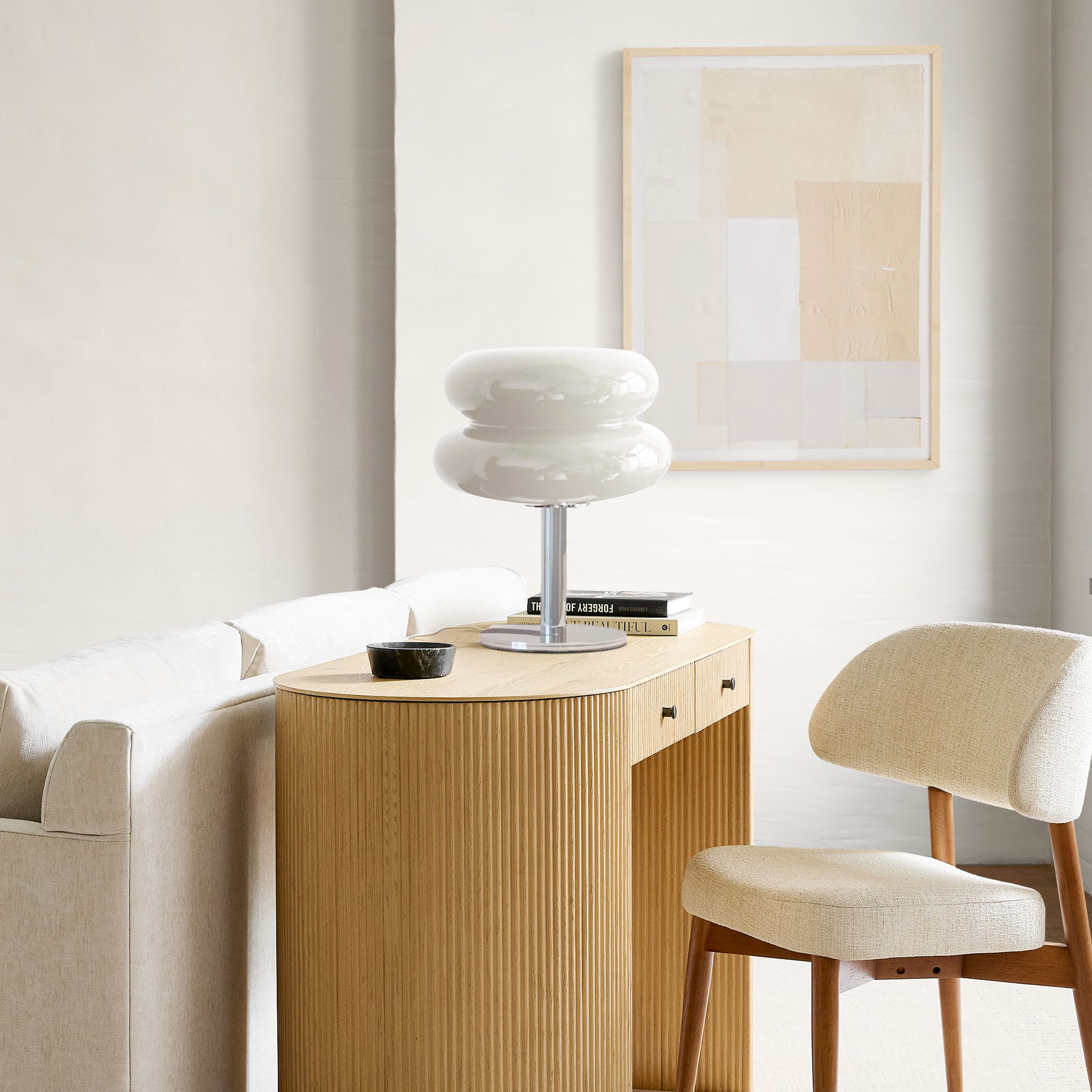 Taavita Minimalistic Table Lamp Made of Glass - Elegant Minimalist Design for Modern Spaces