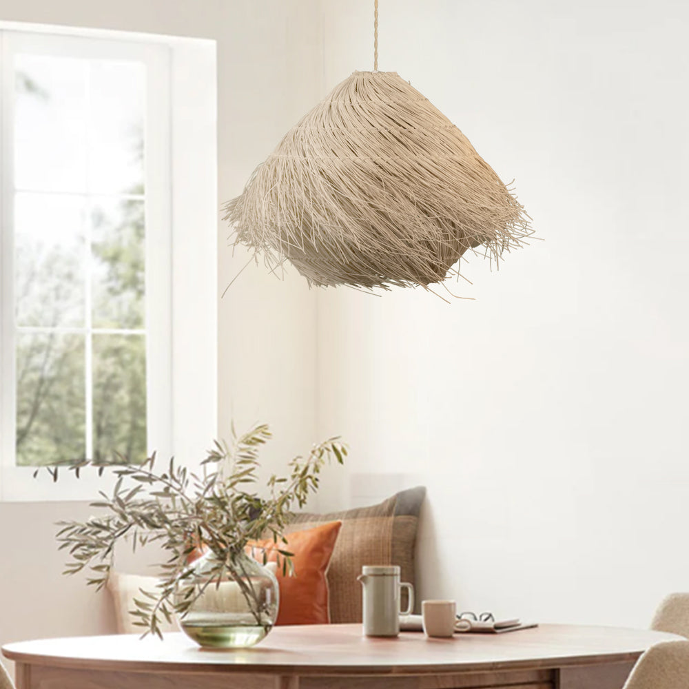 Taavita Rattan Pendant Light Boho Style with Natural Material and Clever Design