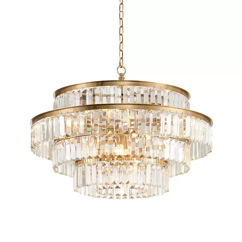 Taavita Prismatic Crystal Step Chandelier