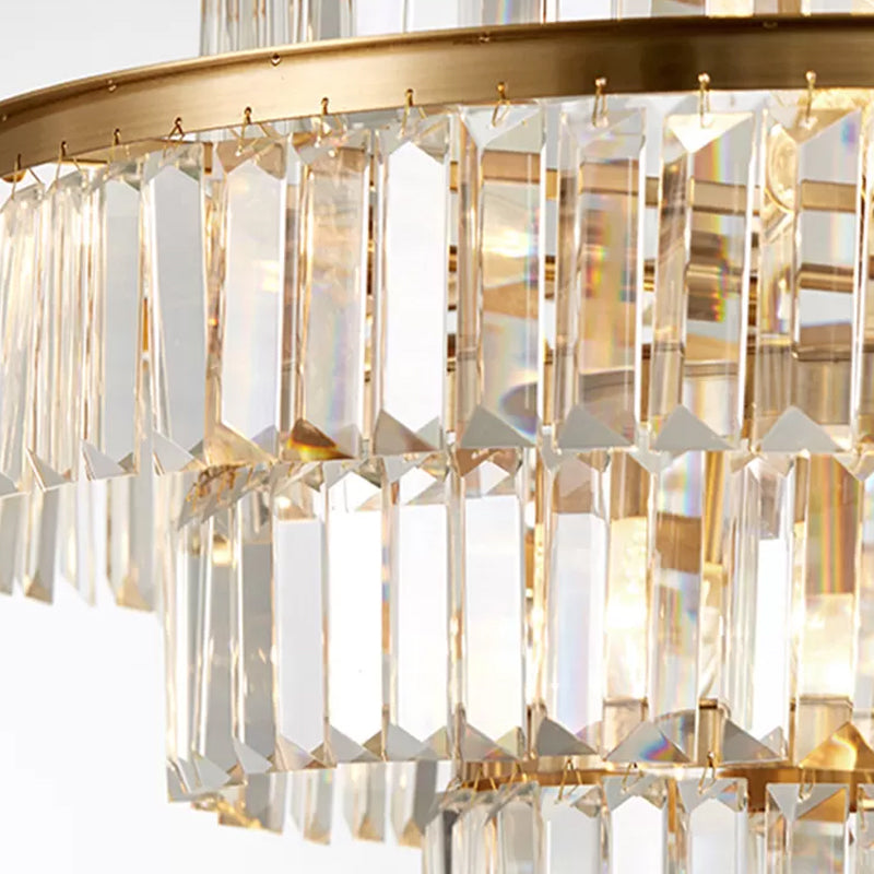 Taavita Prismatic Crystal Step Chandelier