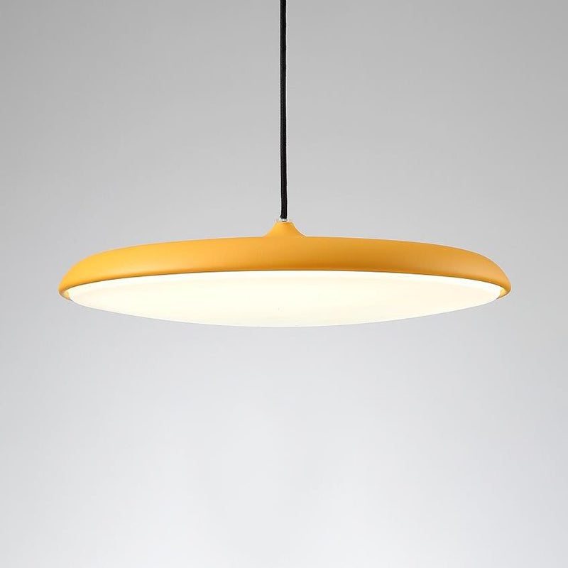 Metal Flying Saucer Pendulum Light Modernity 1 Bulb Pendant Lighting Fixture for Dining Room Clearhalo 'Ceiling Lights' 'Modern Pendants' 'Modern' 'Pendant Lights' 'Pendants' Lighting' 2011178