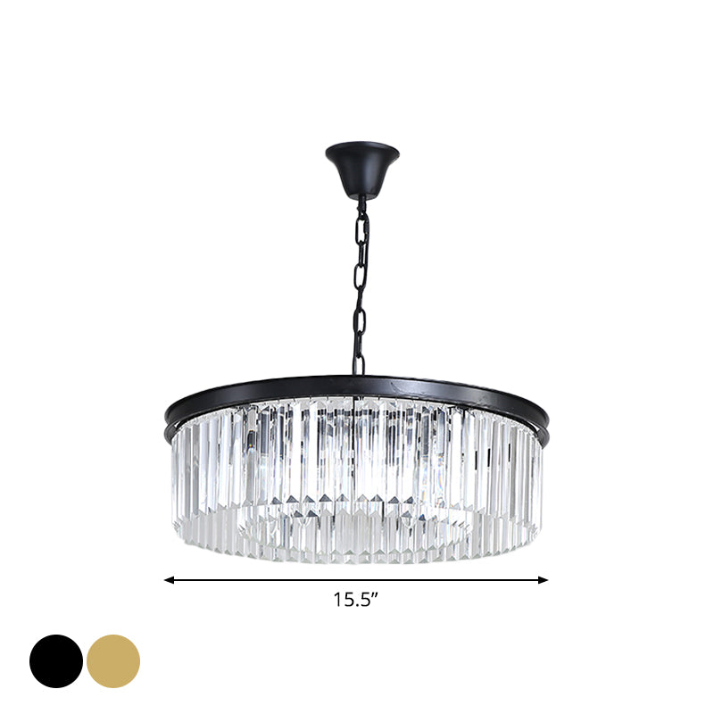 Taavita Round Pendant Light Minimalism Crystal 4/8/12/16 Lamp Restaurant Ceiling Plant