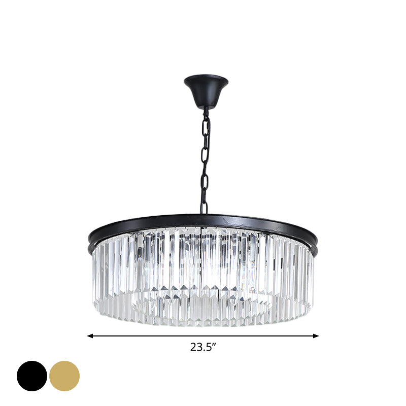 Taavita Round Pendant Light Minimalism Crystal 4/8/12/16 Lamp Restaurant Ceiling Plant