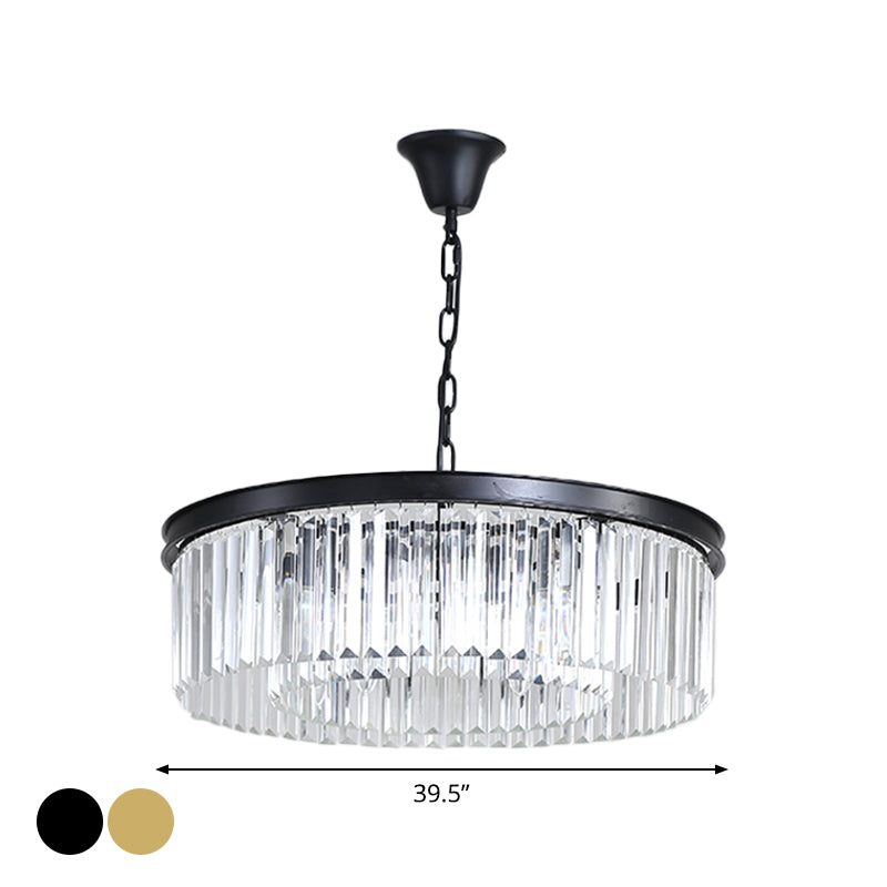 Taavita Round Pendant Light Minimalism Crystal 4/8/12/16 Lamp Restaurant Ceiling Plant