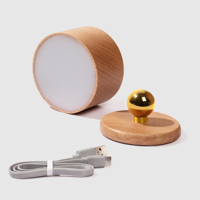 Taavita wooden USB rechargeable magnetic LED wall lamp night light