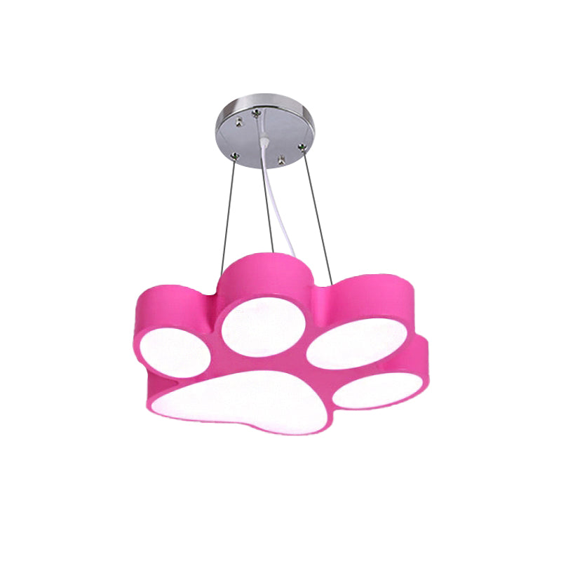 Taavita Paw Bathroom Lamp Pendant Acrylic - Cartoon LED Hanging Light