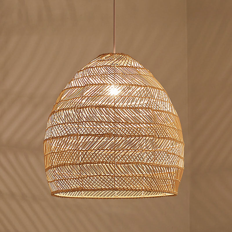 Taavita Cloche Pendant Ceiling Light Single-Bulb Suspension Lighting over Dining Table